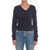 Stella McCartney Merino-Wool V-Neck Sweater With Twisted Detail Blue