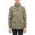 Woolrich Camouflage Keene Field Down Jacket With Double Brest Pockets Military Green