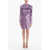 Bottega Veneta Satin Bandana Midi Dress Violet