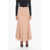 Burberry High-Waisted Round Skirt Beige