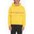 DSQUARED2 Arctic Ski Hoodie Sweatshirt With Flap Pockets Yellow