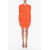Isabel Marant Mohair-Blend Alfie Dress With Cut Out Detailing Orange