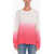 Michael Kors Crew Neck Shaded Design Cotton Sweater Pink