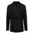 Tagliatore 'Montecarlo' Black Double-Breasted Jacket with Logo Pin in Wool Man BLACK
