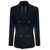 Tagliatore Blue Double-breasted Jacket with Golden Buttons Man BLU