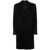 Dolce & Gabbana Black Single-Breasted Coat In Wool Man Black