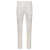 Dolce & Gabbana White Slim Pants With Covered Button In Wool And Silk Blend Man WHITE