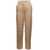 Burberry 'Jane' Beige High-Waisted Relaxed Pants in Silk Woman Beige