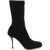Alexander McQueen Knitted Ankle Boots BLACK