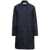 Thom Browne Blue Single-Breasted Trench Coat With Round Collar In Ripstop Woman BLUE