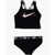 Nike Swim Solid Color Bikini With Logoed Bands Black