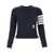 Thom Browne Thom Browne Cotton Crew-Neck Sweatshirt BLUE