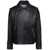 A.P.C. 'Morgan' Black Biker Jacket with Zip in Leather Man BLACK