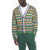 Kenzo Paris Wool Blend Jacquard Cardigan Multicolor