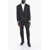 CORNELIANI Extrafine Wool Mantua Suit With Flap Pockets Black