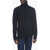 Maison Margiela Turtleneck Aran Wool Pullover Blue