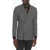 Dior District Check Double Breasted Blazer Gray