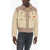 Diesel W-Manfred Padded Jacket With Logo Patch Beige