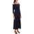 Ganni Long Knitted Off-The-Shoulder Dress SKY CAPTAIN