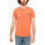 Diesel Logo Printed Solid Color T-Diegor-C5 T-Shirt* Orange