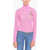 CORMIO Silk And Cashmere Anna Turtleneck Sweater Pink