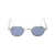 MATSUDA Matsuda Sunglasses MPW Matte Palladium White - Cobalt Blue