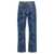 Palm Angels Palm Angels Palmity Allover Laser Jeans BLUE