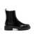 TOD'S Tod'S Chelsea Boots In Mixed Calf Leather With Studs Black