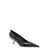 Salvatore Ferragamo 'Eva' Black Pointed Pumps With F Wedge Heel In Patent Leather Woman Black