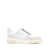 Ferragamo 'Cassina' Beige Low Top Sneakers with Gancini and Suede Details in Leather Man White