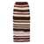 Marni MARNI Striped wool blend Crochet Skirt BORDEAUX