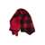Woolrich WOOLRICH Pure wool check scarf RED/BLACK