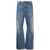 CORMIO CORMIO STRAIGHT LOW-WAISTED JEANS CLOTHING BLUE