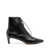 forte_forte FORTE_FORTE LACED UP LEATHER ANCKLE BOOTS SHOES BLACK