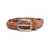 Golden Goose GOLDEN GOOSE BELT HOUSTON WOVEN WASHED LEATHER ACCESSORIES BROWN