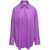 GIUSEPPE DI MORABITO Purple Shirt with Crystal Embellishment All-Over in Cotton Woman Violet
