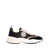 Tory Burch 'Good Luck' Multicolor Low Top Sneakers With Double T Detail In Suede And Leather Woman Black