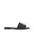 Salvatore Ferragamo Salvatore Ferragamo Gancini Leather Flat Sandals Black