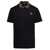 Versace Versace Logo Organic Cotton Polo Shirt Black