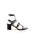 Valentino Garavani VALENTINO GARAVANI Rockstud leather heel sandals Black