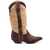 SONORA SONORA Embroidered leather texan boots Brown