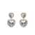 Alessandra Rich Alessandra Rich Crystal Heart Earrings SILVER