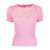 CORMIO Cormio Embroidered Cotton T-Shirt PINK