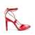 THE ATTICO THE ATTICO Adele 105mm lace-up sandals RED