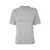 COURRÈGES COURRÈGES DISTRESSED DRY JERSEY T-SHIRT CLOTHING WHITE