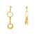 DSQUARED2 DSQUARED2 EARRING WITH CHAIN RINGS GOLD