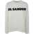 Jil Sander Jil Sander Crew Neck Long Sleeves T-Shirt With Ribbed Collar And Printed Logo On The Front Clothing White