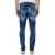 DSQUARED2 DSQUARED2 PATENT LEATHER EFFECT JEANS BLUE