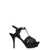 Saint Laurent Saint Laurent Tribute Heeled Leather Sandals Black