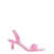 3JUIN 'Orchid' Pink Pointed Sandals in Leather Woman Pink